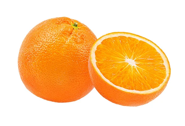 Oranžové Ovoce Izolovat Bílém Pozadí — Stock fotografie