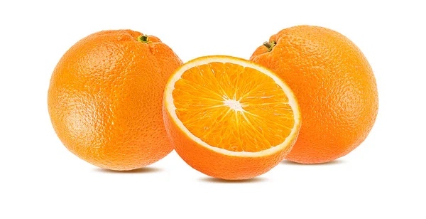 Oranje Fruit Isoleren Witte Achtergrond — Stockfoto