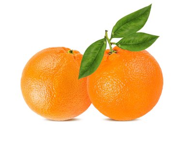  turuncu meyve beyaz arkaplanda izole edilir