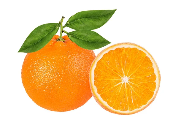 Isolat Fruits Orange Sur Fond Blanc — Photo