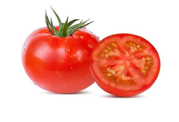 Tomate Aislado Sobre Fondo Blanco — Foto de Stock