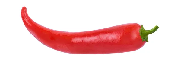 Mogen Peppar Chili Isolerad Vit Bakgrund — Stockfoto