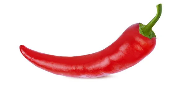 Mogen Peppar Chili Isolerad Vit Bakgrund — Stockfoto