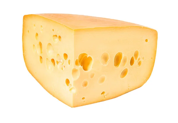 从白色背景分离出来的奶酪 — 图库照片