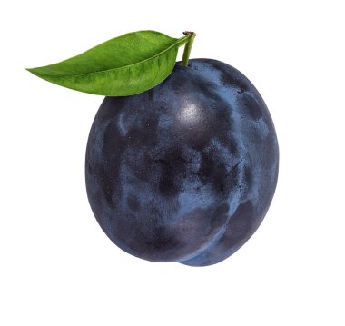 Beyaz arkaplanda erik