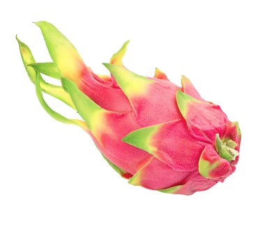 Beyaz arkaplanda Ejder Meyvesi izole