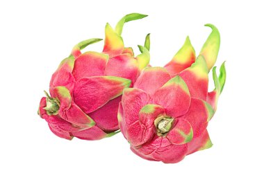 Beyaz arkaplanda Ejder Meyvesi izole