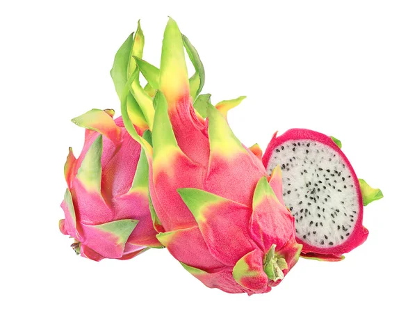 Beyaz arkaplanda Ejder Meyvesi izole