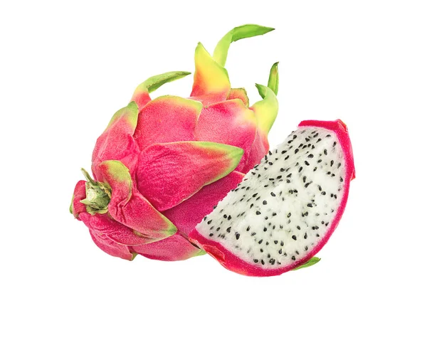 Beyaz arkaplanda Ejder Meyvesi izole