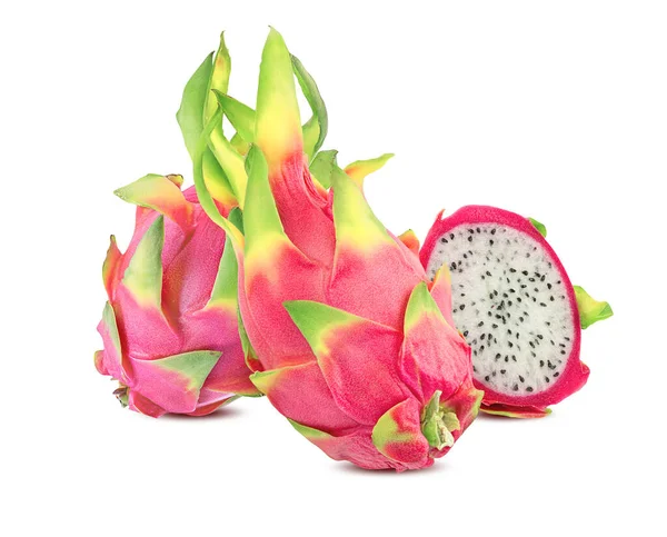 Beyaz arkaplanda Ejder Meyvesi izole