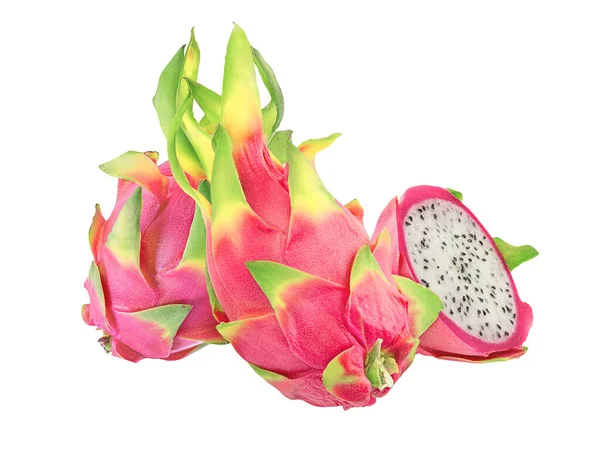 Beyaz arkaplanda Ejder Meyvesi izole