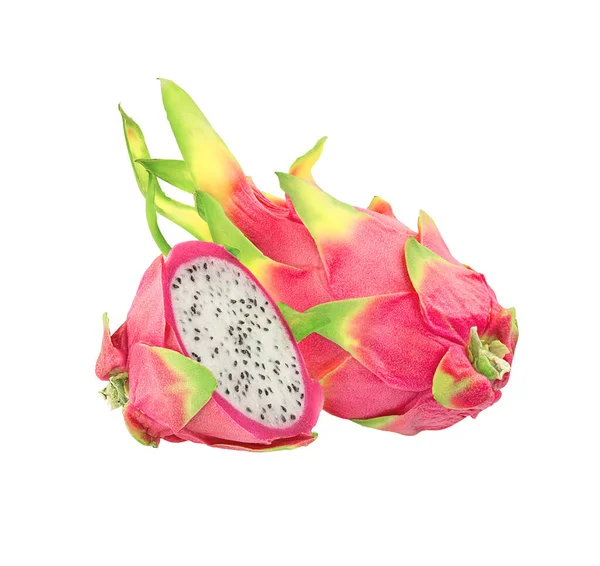 Beyaz arkaplanda Ejder Meyvesi izole