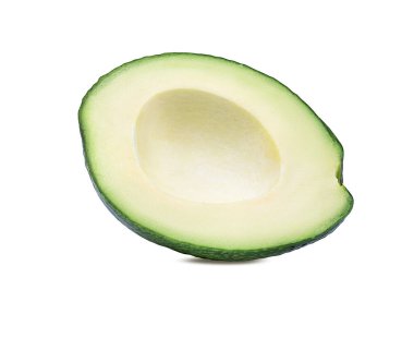avokado beyaz arkaplanda izole edildi