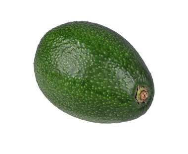 avokado beyaz arkaplanda izole edildi