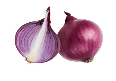 Beyaz bir arka plan üzerinde izole soğan