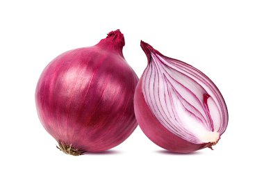 Beyaz bir arka plan üzerinde izole soğan