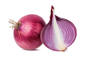 Beyaz bir arka plan üzerinde izole soğan