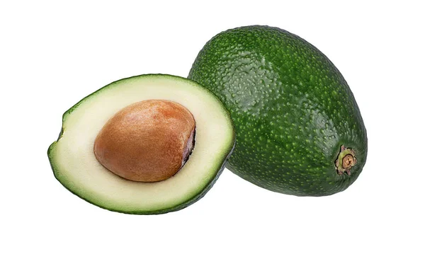 Avocado Isolato Sfondo Bianco — Foto Stock