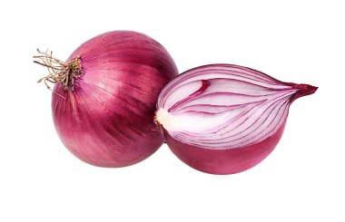 Beyaz bir arka plan üzerinde izole soğan