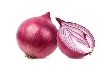 Beyaz bir arka plan üzerinde izole soğan