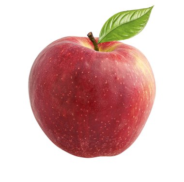 beyaz arkaplanda elma