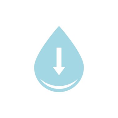 düşük su seviyesi vektör simgesi
