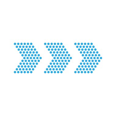 Beyaz arkaplanda ok simgesi