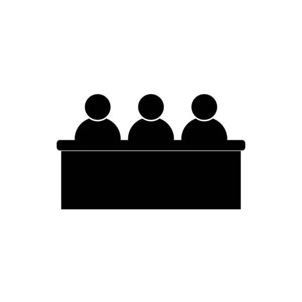 Jurors Icon Vector Isolated White Background — Διανυσματικό Αρχείο