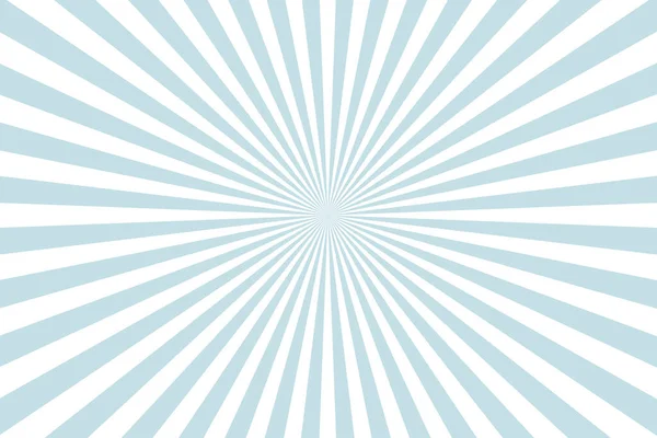 Blauer Hintergrund Mit Weißen Sonnenstrahlen Vektorillustration — Stockvektor