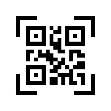 QR kod web tasarım ögesini tara. Qr kod tarama simgesi