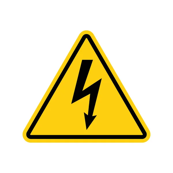 High Voltage Warning Sign Danger High Voltage Symbol Stockvektor
