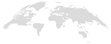 dünya haritası vektörü beyaz arkaplanda izole edildi