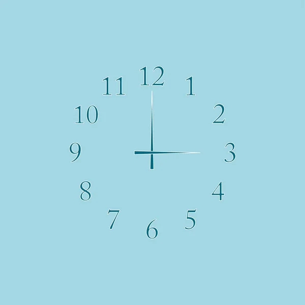 Reloj Icono Vectorial Reloj Cara Aislada Ilustración Vectorial — Vector de stock