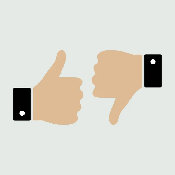 Thumb Icon Dislike Icon Isolated Vector Illustration — Stock Vector