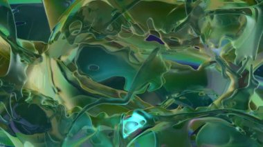 3D-Render,  colorful abstract looped animation,  forms and shapes are transformed.