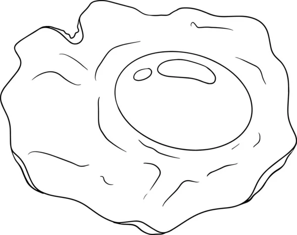 Uova Vettore Disegnate Mano Macchiato Frittata Uova Fattoria Ingredienti Disegno — Foto Stock