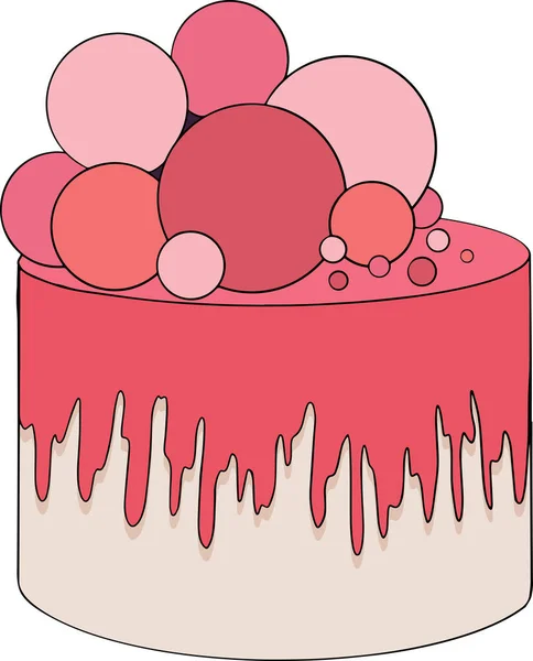 Délicieux Bonbons Desserts Illustration Colorée Dessinée Main Des Desserts Traditionnels — Image vectorielle