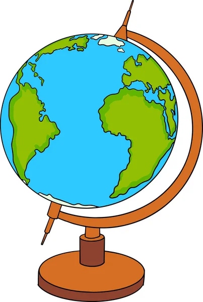 Globe Vector Illustration Back School Vector Illustration — стоковый вектор