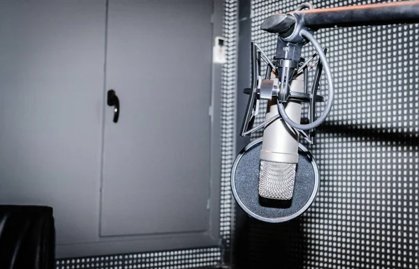 Microphone Radio Studio — Stock Photo, Image