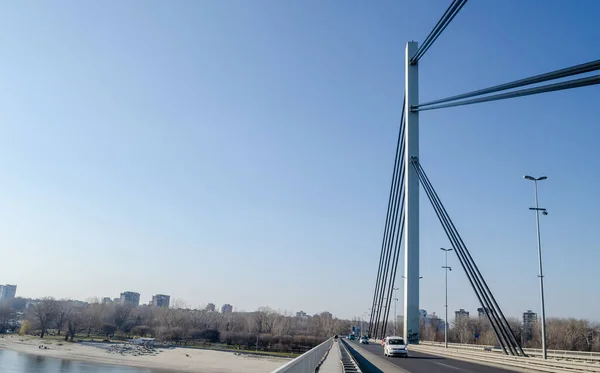 Vue Sur Pont Liberty Novi Sad Serbie — Photo