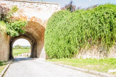 Petrovaradin kalesinin üst kısmından çıkın..