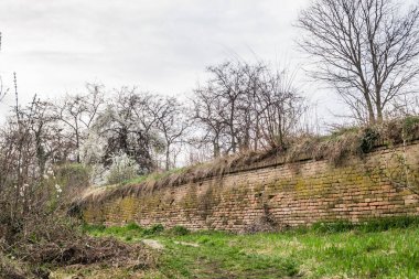 Savoy Prensi Eugene 'in Petrovaradin Kalesi, Novi Sad, Sırbistan' daki manzarası.