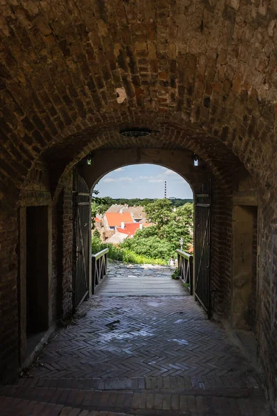 Accesso Alla Parte Alta Della Fortezza Petrovaradin — Foto Stock