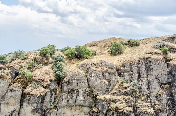 Вид Конкретные Скалы Горы Метеор Греции — стоковое фото