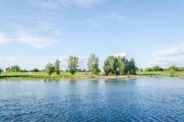 Ulusal Park 'ın güzel panoramik manzarası - Sodros, yaz sonundan önce.