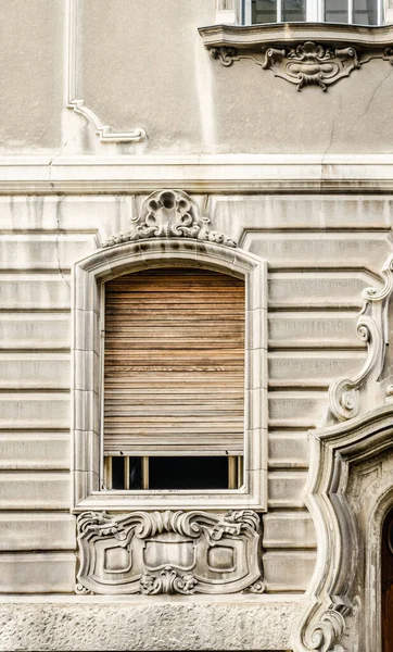 Belgrad Serbien Juli 2014 Blick Auf Barocke Fenster Der Stadt — Stockfoto
