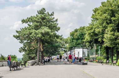 Belgrade, Serbia - July 29, 2014: The Old Fortress on Kalemegdan in the capital of Serbia, Belgrade.