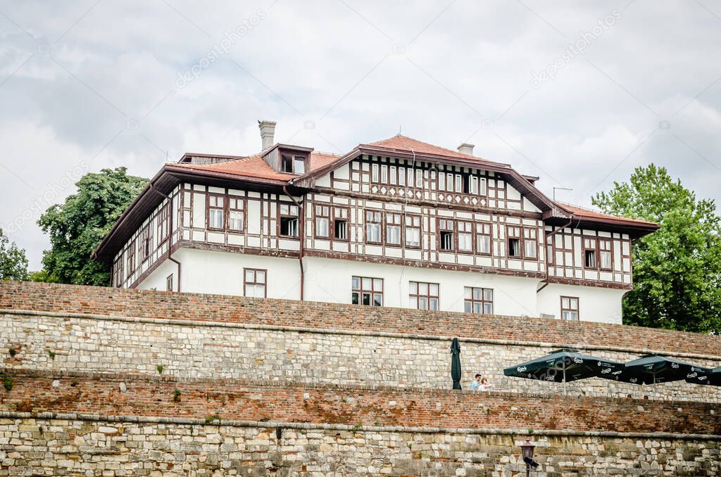 Belgrade, Serbia - July 29, 2014: The Old Fortress on Kalemegdan in the capital of Serbia, Belgrade.