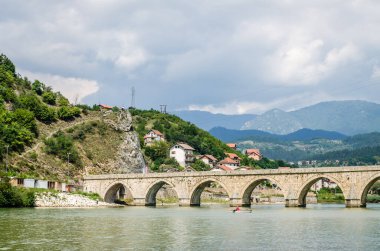 August 16, 2014. Bosnia and Herzegovina. Bosnia and Herzegovina. Viegrad is a populated place located in the Drina river basin, in the east of Republika Srpska, Bosnia and Herzegovina. Mehmed Pasha Sokolovi Bridge on the Drin