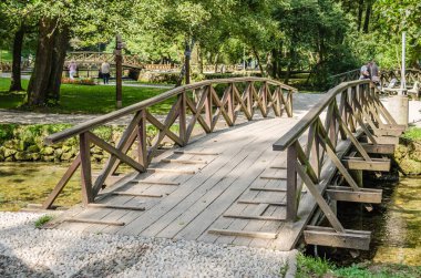 Bosna Nehri 'nin kaynağı - Izvor rijeke Bosne, Bosna-Hersek' in başkenti Saraybosna yakınlarındaki doğal park.